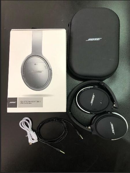 

2019 elling wirele bluetooth headphone for qc35 2 0 tereo wirele earphone with micphone head et upport aux tf card quiet 35 comfort 35, Black