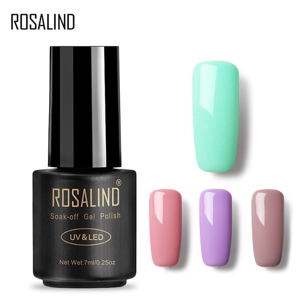 

rosalind gel 1 7ml 58 colors nail polish for manicures nail art uv led glitter semi permanent soak off colorful gel varnish