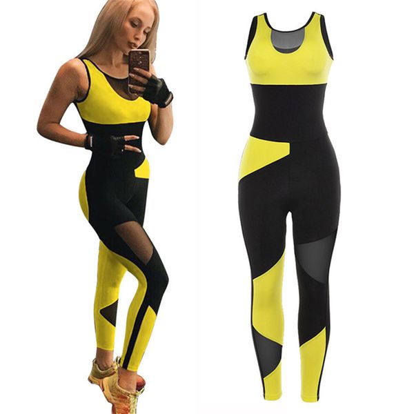 

overalls fitness tracksuits women fitness yoga suit female jumpsuit jogging mujer gym femme ensemble sport yoga wear, Black;blue