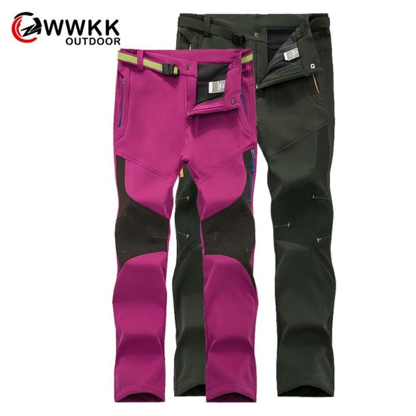 

wwkk men women quick-drying pants outdoor sport hiking pants hiking trekking fishing camping climb run trousers plus size, Black;green