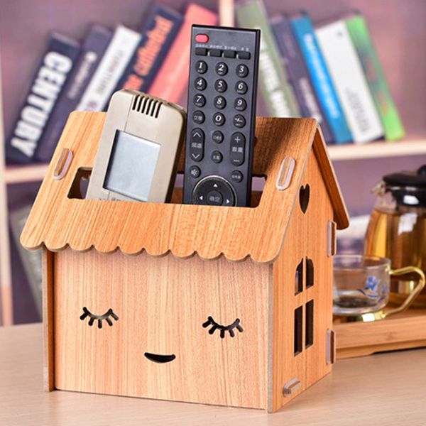 

1pc cute wooden tissue box living room paper storage box restaurant napkin tray remote control storage