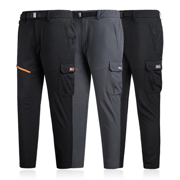 

jaycosin men's down-thickened waterproof windproof outdoor mountain-climbing charger pant materials durable stylish, Black