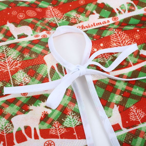 

60cm christmas tree skirt deer pattern cover decoration supplies small size