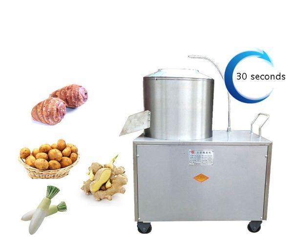 Sıcak satış otomatik paslanmaz çelik patates soyma peeling makinesi patates çamaşır makinesi patates soyma soyma makinesi
