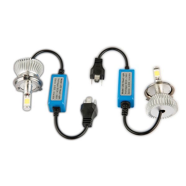 

kongyide car light h4 headlight 60w 6000lm led vehicle car high low beam 6000k auto chips fog lamps white dropship f27