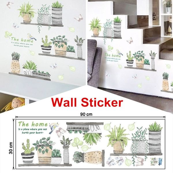 

garden plant bonsai flower butterfly wall stickers home decor room kitchen hot