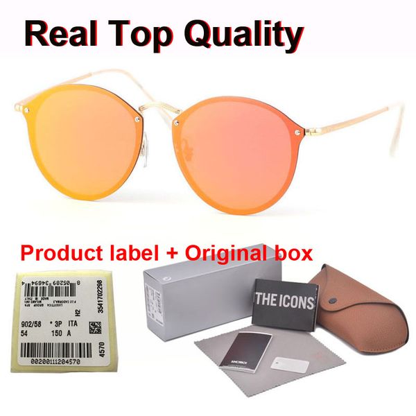

sunglasses women brand designer round sun glasses men alloy frame ladies eyewear female with retail case and label, White;black