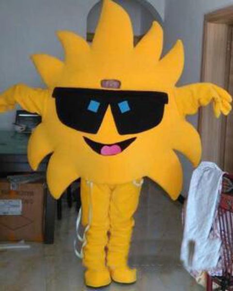 

2019 discount factory sale sunflower cartoon character costume mascot custom products custom-made, Red;yellow