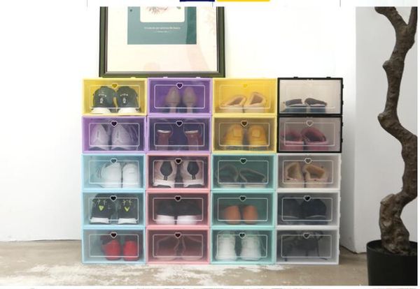 

pp transparent plastic storage shoe boxes storage dust-proof drawer storage box cabinet czg 002