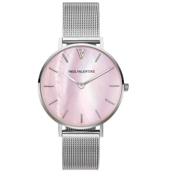 

paul valentine watches for lady stainless steel analog quartz vintage watch men casual dress sport clock women watch montre homme, Slivery;brown