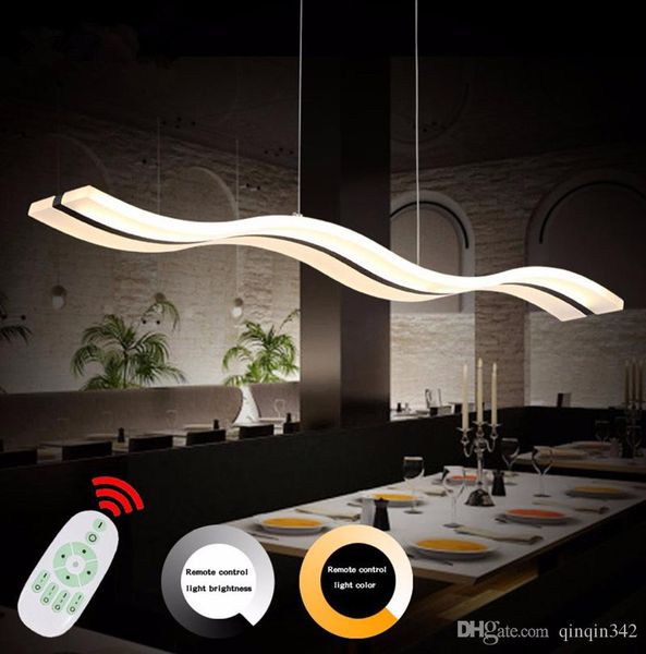 

led lamp chandelier modern acrylic kitchen lamparas de techo home lighting for ac85-260v suspension luminaire lights led lights