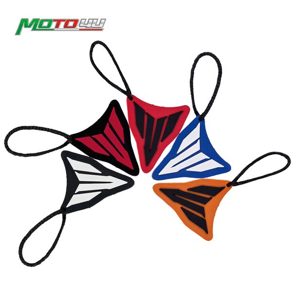 

new motorcycle accessories cool rubber keychain key ring key chain keyring for yamaha fz07 mt-07 mt125 fj09 mt09 scratch rubber