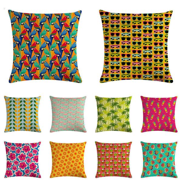 

листья подушка крышки цветка наволочка хлопок лен florals деревья главная декоративные подушки цветок для диван наволочки zy1221