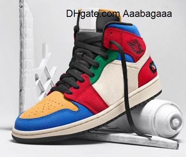 

new blue the great x 1 mid fearless basketball shoes men 1s blue the great fearless suede sports sneakers with box