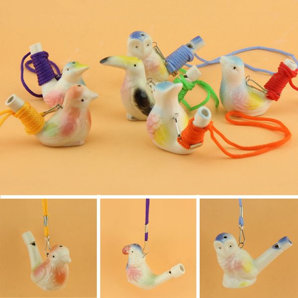 

water bird whistle ceramic clay bird whistle cartoon children gifts mini animal peacock whistles retro ceramic craft whistle bh3627 tqq