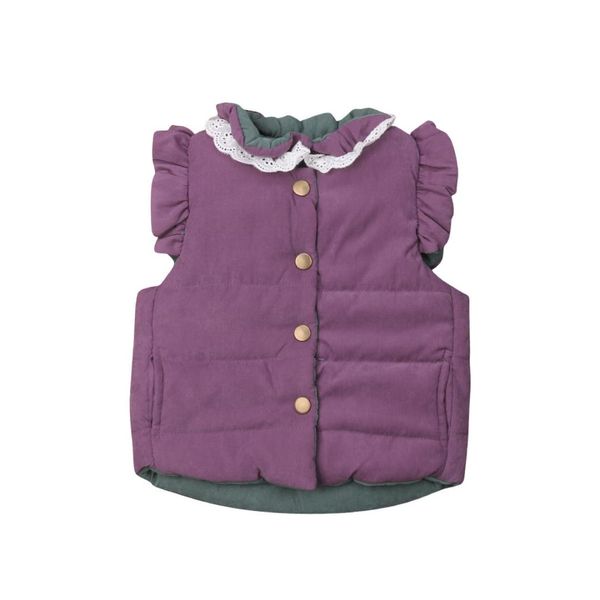 

winter baby girls coat jacket sleeveless vest waistcoat outerwear, Blue