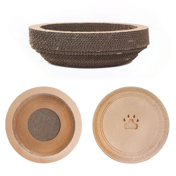 

cat toy cat scratch grind rest rest wear-resistant corrugated bowl cat nest four seasons universal pet supplies dhl ing