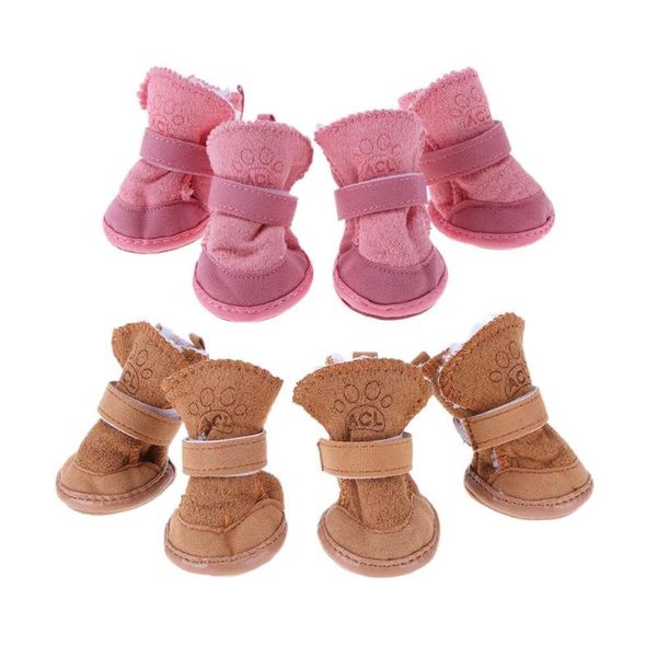 

pet puppy thick snow boots dog plush winter warm shoes dog accessories