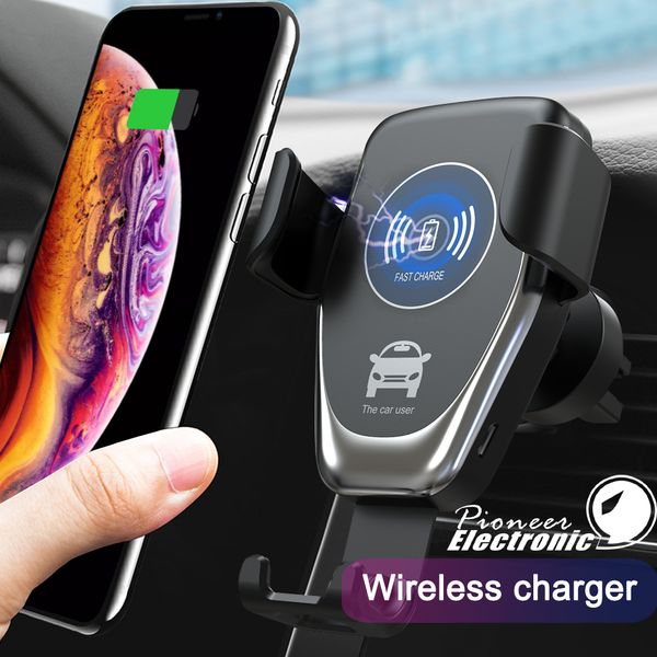 

c12 wireless car charger 10w fast wireless charger car mount air vent gravity phone holder compatible for iphone samsung all qi devices