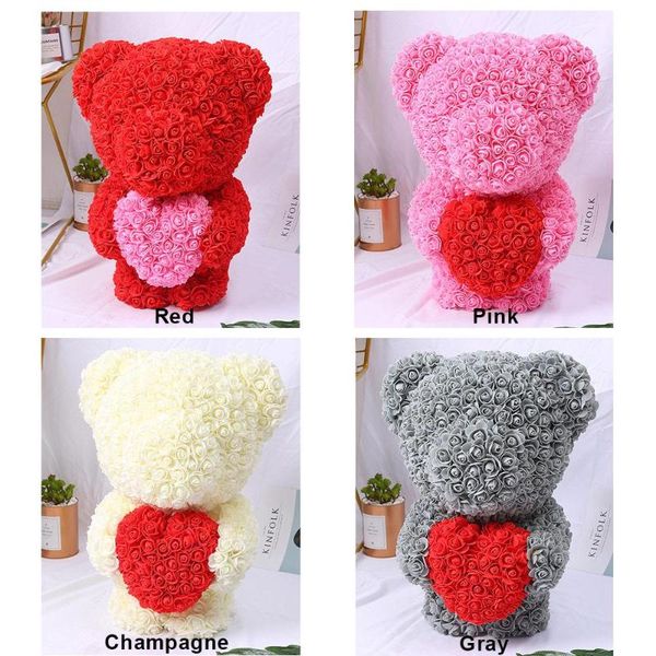 

artificial rose lovely dolls girlfriend bear valentine's romantic love birthday simulated bear pe rose day1 gllxv