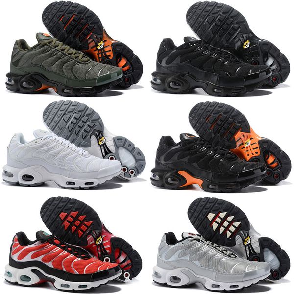 

new tn plus men kids running shoes white presto in metallic silver trainers women shoes male pack triple black sneaker