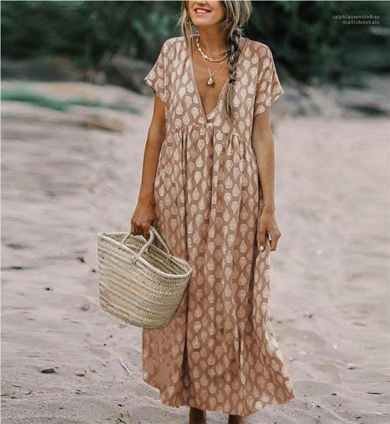 

v neck short sleeve fashion designer dresses casual ladies holidays clothing summer polka dot female dress women, Black;gray