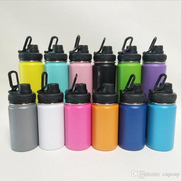 

12oz water bottle insulated vacuum bottle 304 stainless steel outdoor travel kettle mug multi optional lids cup ing