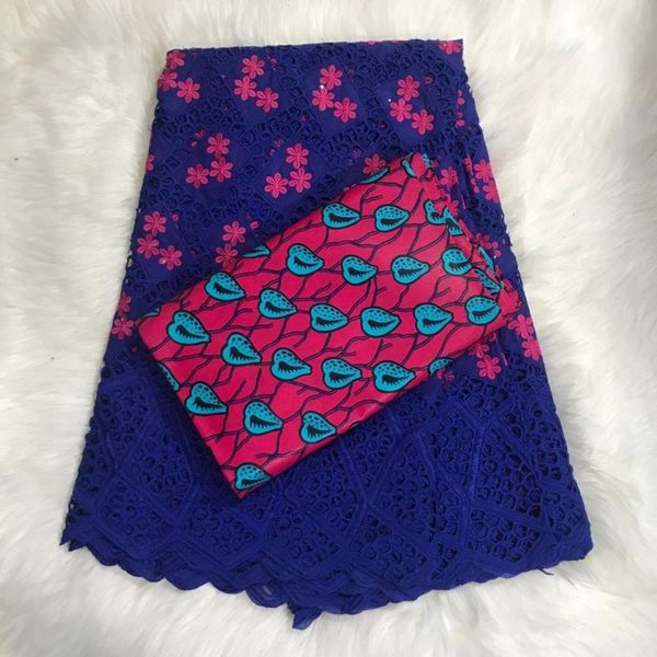 

african swiss voile ankara combo soft swiss cotton lace fabric with stones 2020 ankara print wax fabric for women cloth, Pink;blue