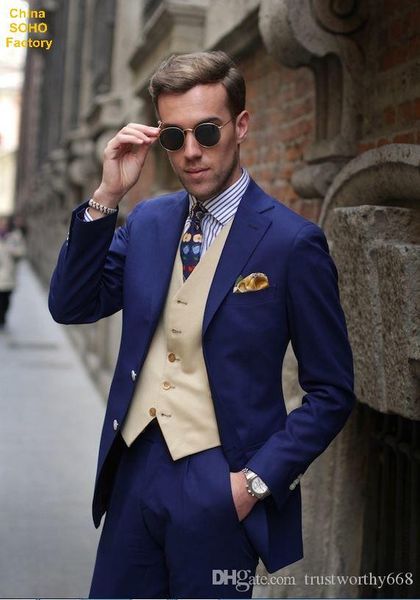 

popular two buttons groomsmen notch lapel groom tuxedos men suits wedding/prom man blazer ( jacket+pants+vest+tie) 595, Black;gray