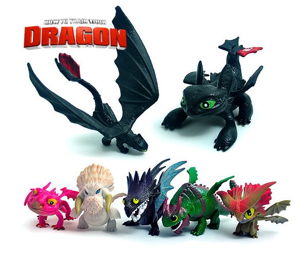 

7pcs set pvc action figure toy how to train your dragon doll