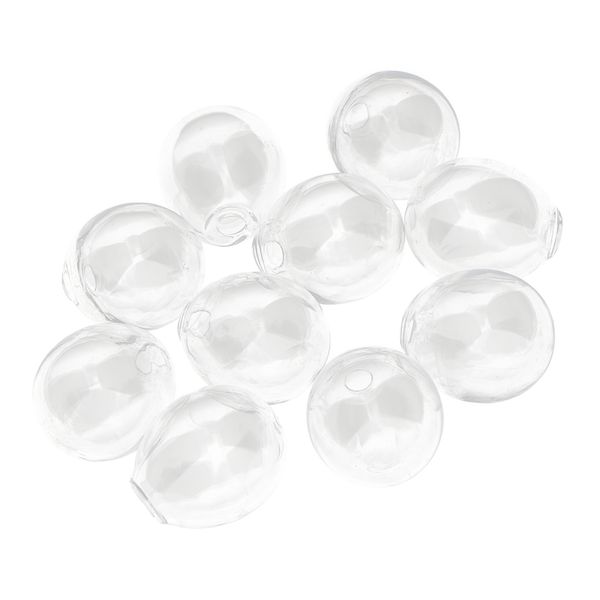 

10pcs glass globe glass ball cover vials diy charm pendant glass bottle, Black
