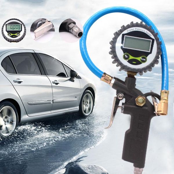 

car auto digital tire pressure gauge meter tire air inflator tool 220psi