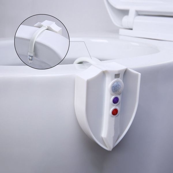 

uv sterilize toilet light motion activated seat sensor bathroom toilet lamp night light 8 colors led uv light 10105
