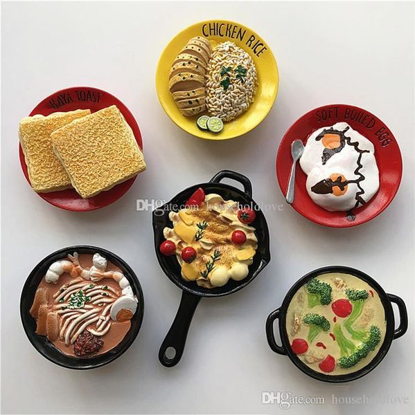 

new exotic singapore malaysian food ornament resin refrigerator sticker home dÃ©cor fridge magnets stereo magnet novel decoration gifts