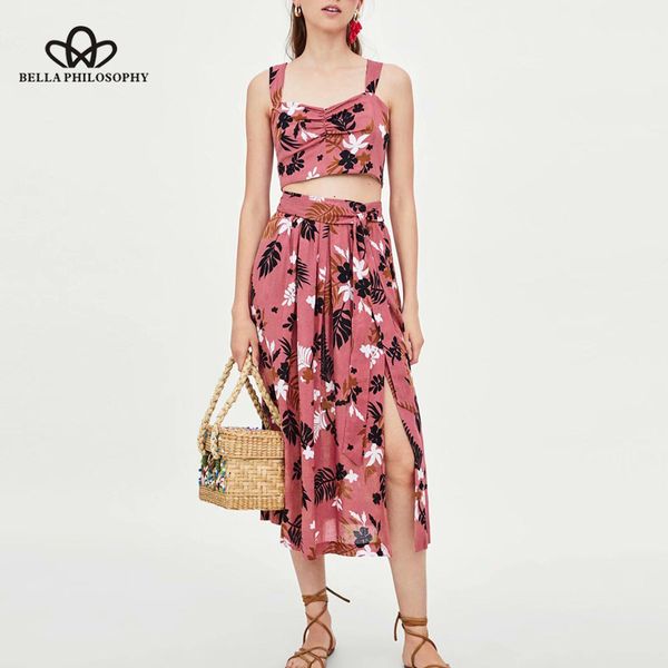 

heydress 2019 summer beach floral print deep pink blouse crop lace up women blouse sleeveless female shirt bl398, White