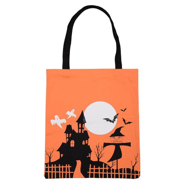 

halloween gift bags large cotton canvas handbags pumpkin devil spider printed halloween candy gift bags gift sack bags