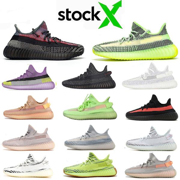 

new arrival yecheil tail light reflective running shoes cinder cloud white clay gid glow zebra bred men womens sneaker sneakers trainer
