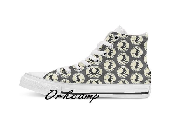 

witchy woman association custom casual high lace-up canvas shoes sneakers drop shipping