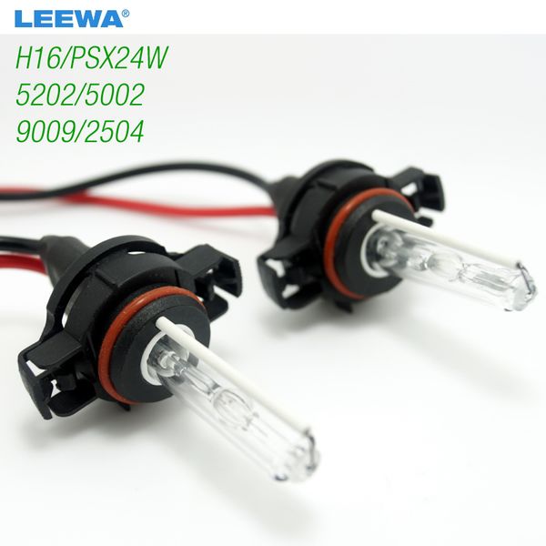 

leewa 10pcs 12v 35w h16/psx24w/5202/5002/9009/2504 xenon lamp bulb #ca3953