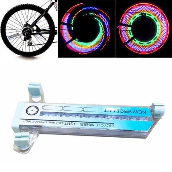 

1pcs bicycle wheels lights 32led bike light spokes light double-sided colorful wheels bike warning lamp bicycle wheel