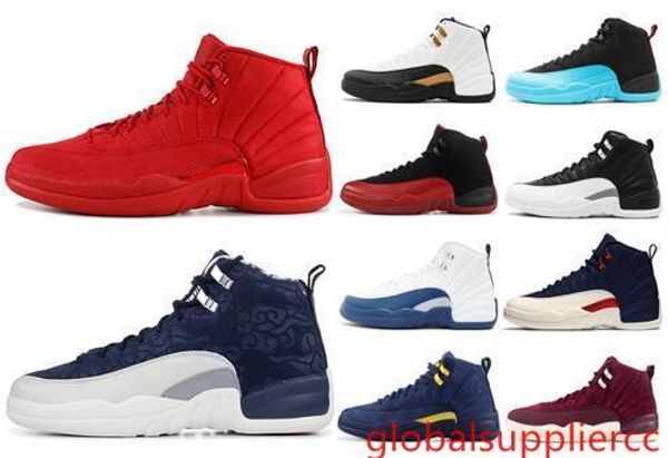 

12 12s gym red wntr new mens basketball shoes for man michigan bulls flu game unc french blue sneaker sneakers sports designer shoe