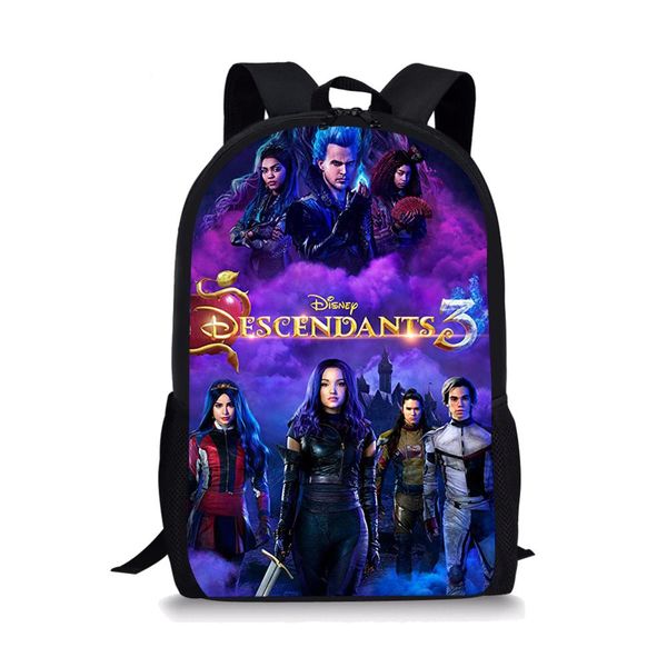 

thikin descendants students school bag for girls teenagers backpack school supplies package shopping shoulder bag women mochila