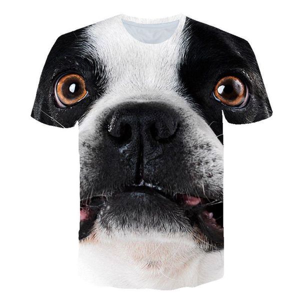 

mens summer 3d print designer tshirts crew neck short sleeve couple clothing dogs cute style casual apparel, White;black