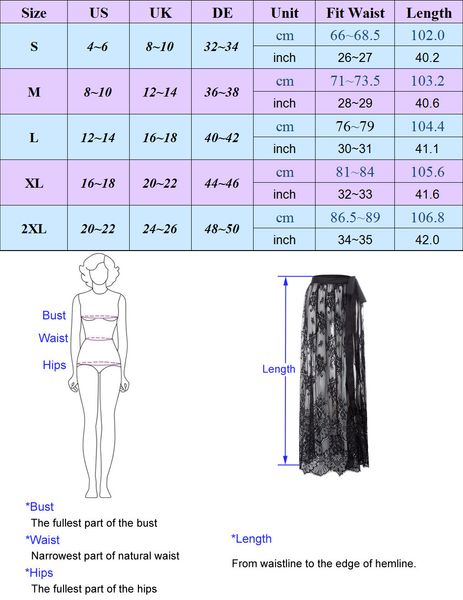 

women summer skirts tie-waist maxi skirt see-through lace steampunk gothic see through floral lace skirts faldas ladies, Black