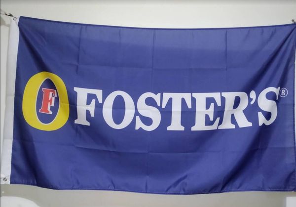 2020 Foster S Lager Flag 90 X 150 Cm Polyester Australia Beer