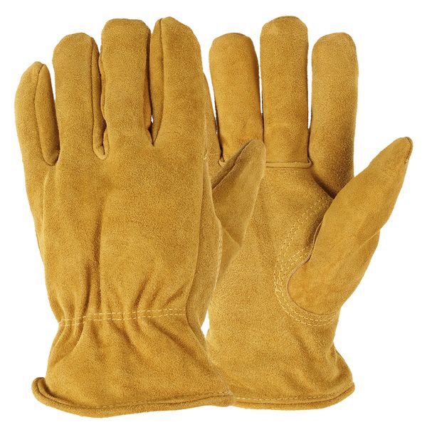 con doble capa de invierno HPHST C432CW de montaje resistentes al aceite para jardiner/ía t/érmicos Guantes de trabajo para hombre y mujer rojo y negro impermeables