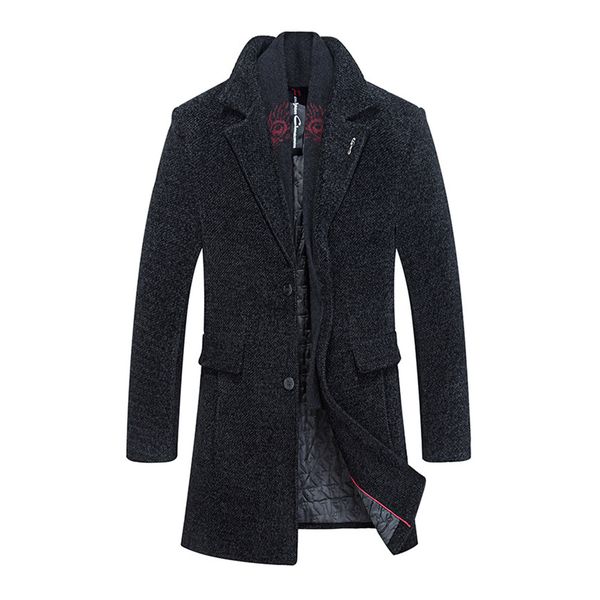 

new men wool blends suit design wool coat men casual trench coat design slim fit office suit jackets drop shipping, Tan;black
