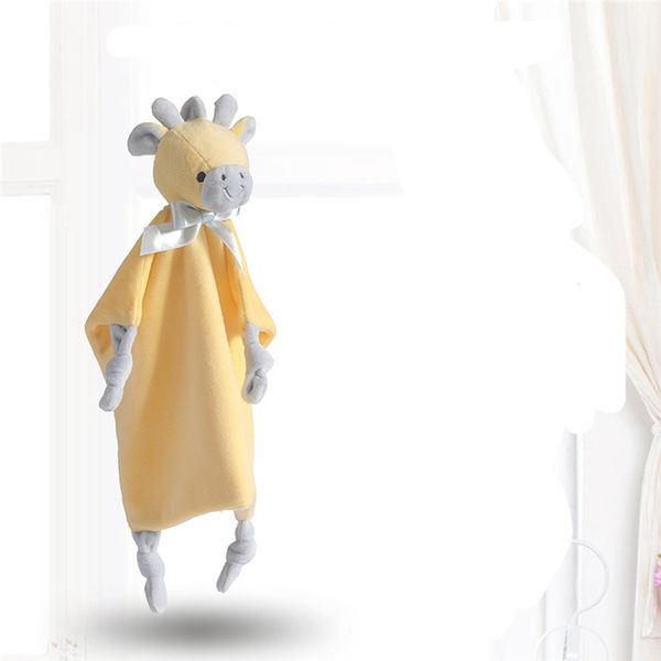

cute cartoon animal hand grip emotional comfort towel babies soft plush soothing toys security blanket baby toys soothing towel