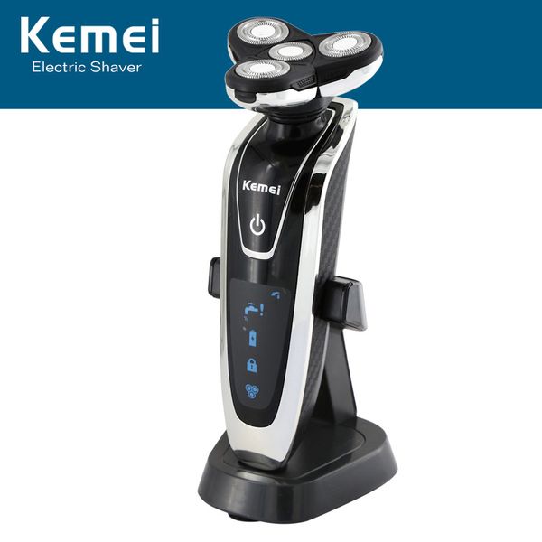 

km-8871 wet dry 4in1 electric shaver electric razor for men rechargeable beard shaving machine waterproof 220v shavers