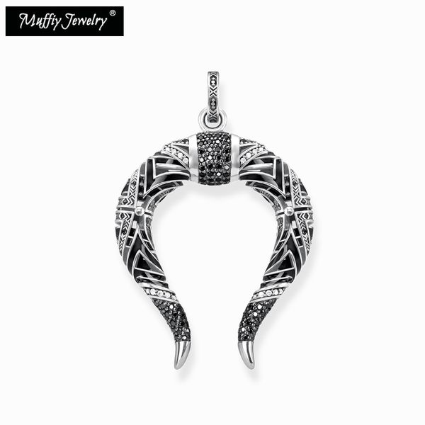 

chinese dragon horns pendant,thomas style muffiy ethnic good fashion jewelry for men and women,ts gift in 925 sterling silver